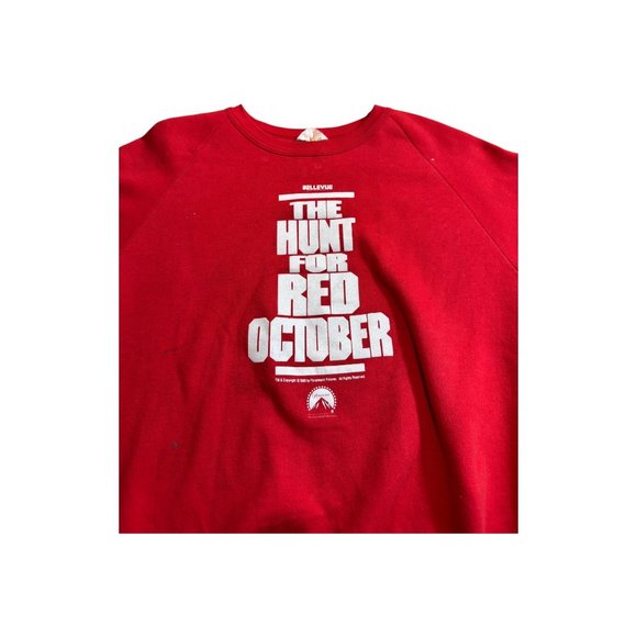 Vintage The Hunt For Red October Submarine Spy Thriller Film Pullover Sweater - Picture 2 of 4